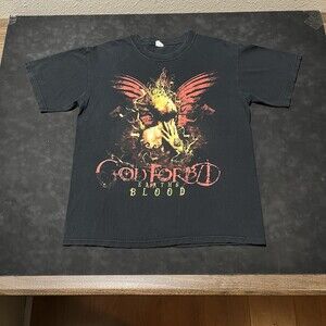 Godforbid Earth Blood Nu Metal Y2K Band Metal Shirt Walls Of Jericho Overcast